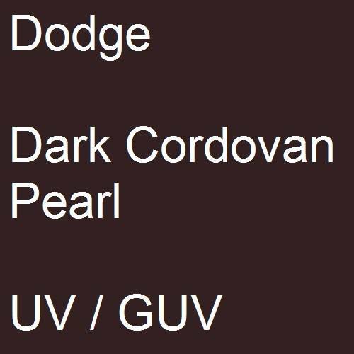 Dodge, Dark Cordovan Pearl, UV / GUV.